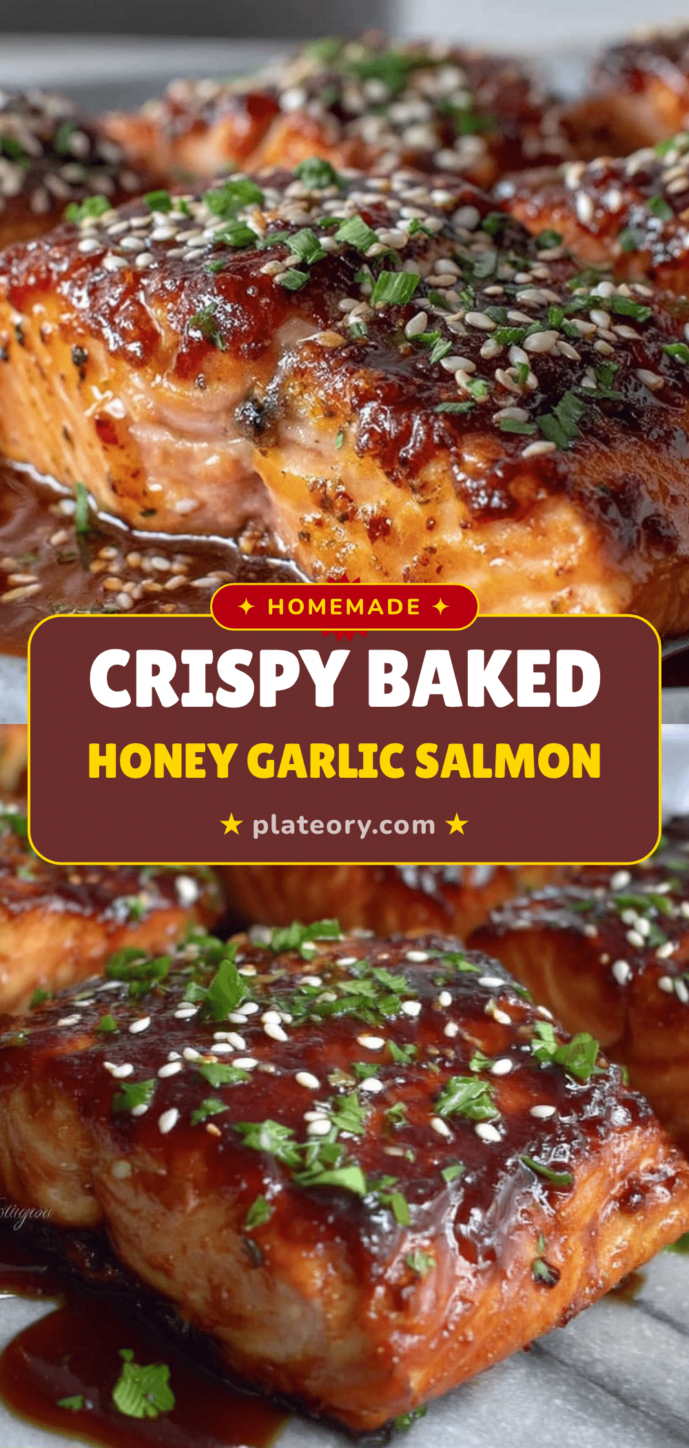 baked honey garlic salmon recipe
