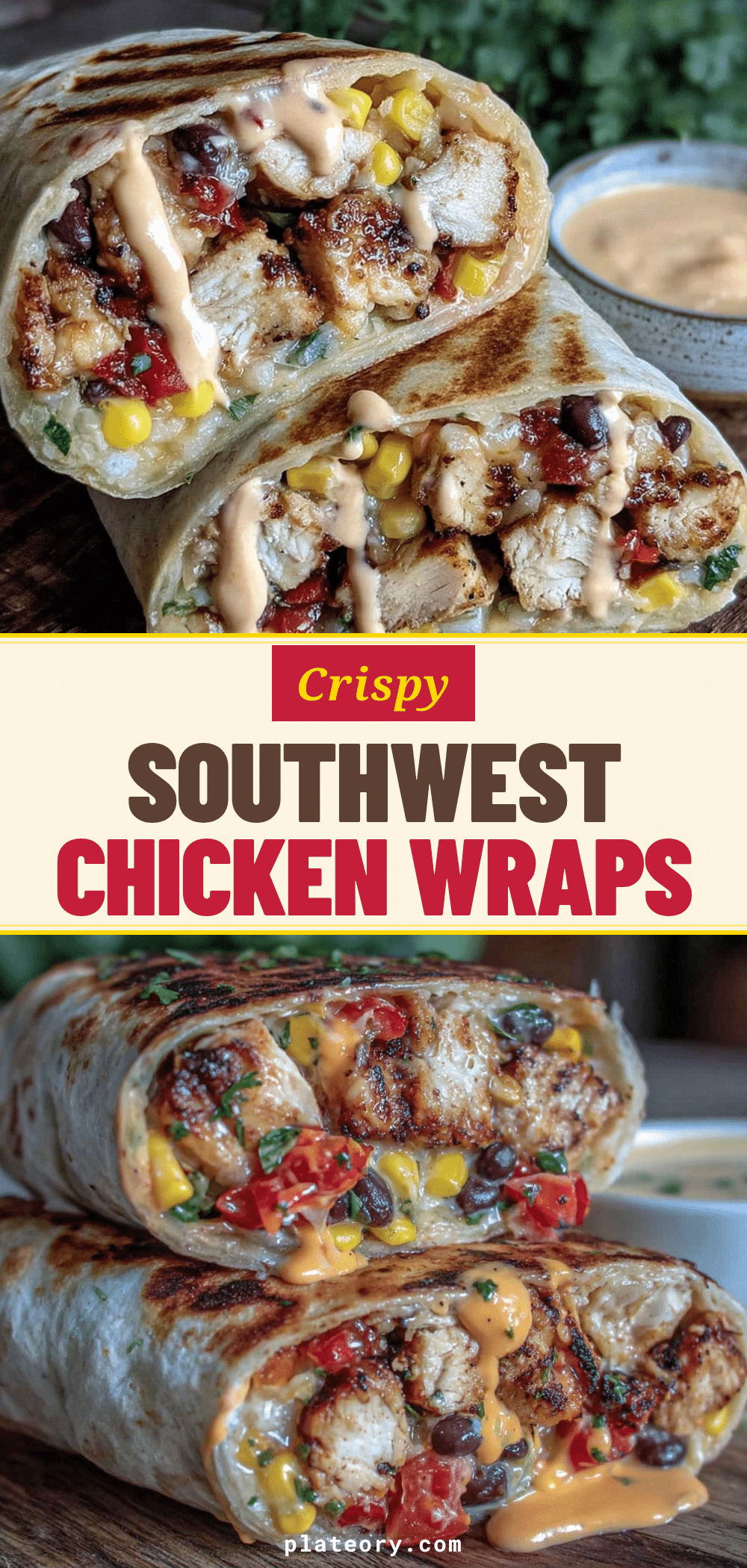 crispy southwest chicken wraps recipe