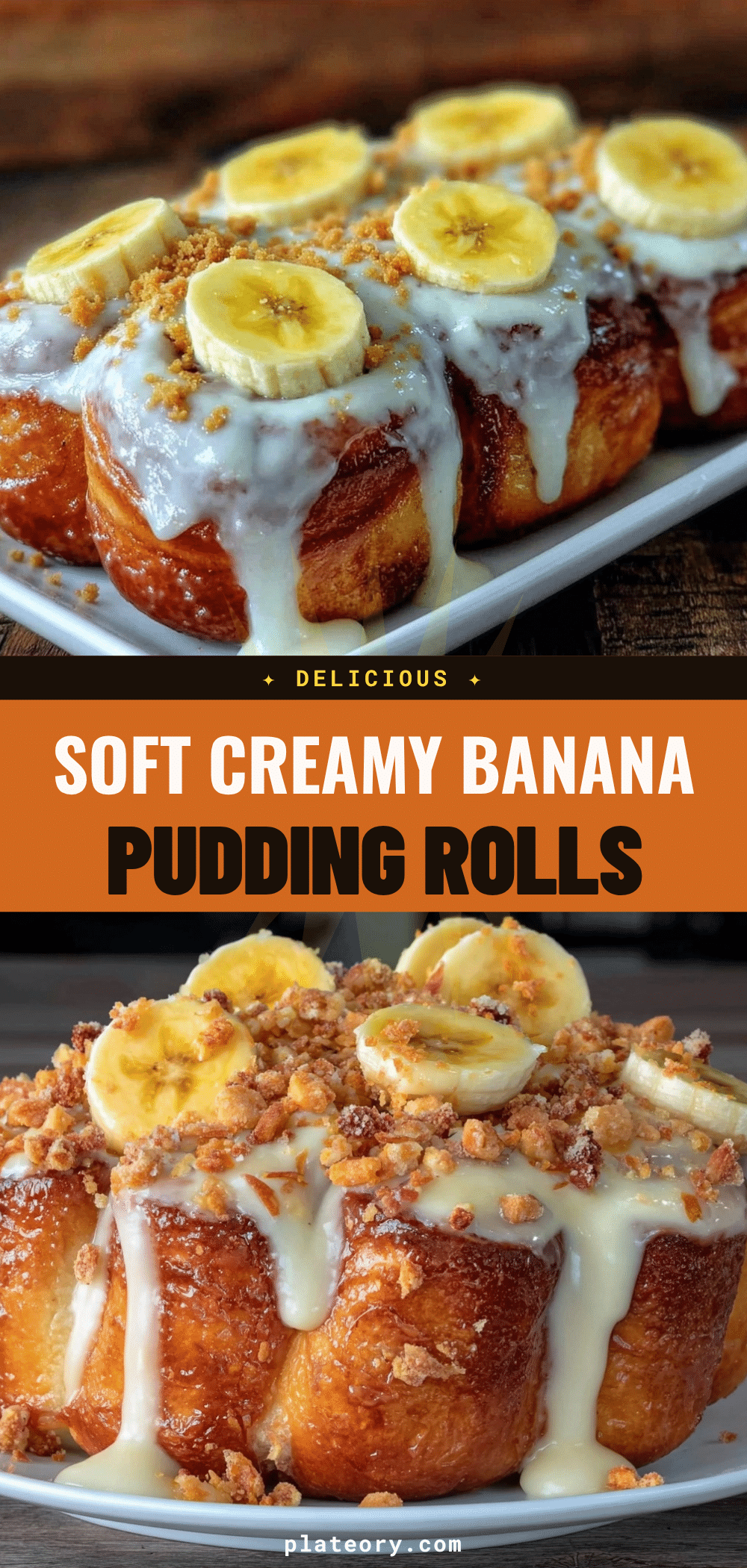 banana pudding rolls recipe