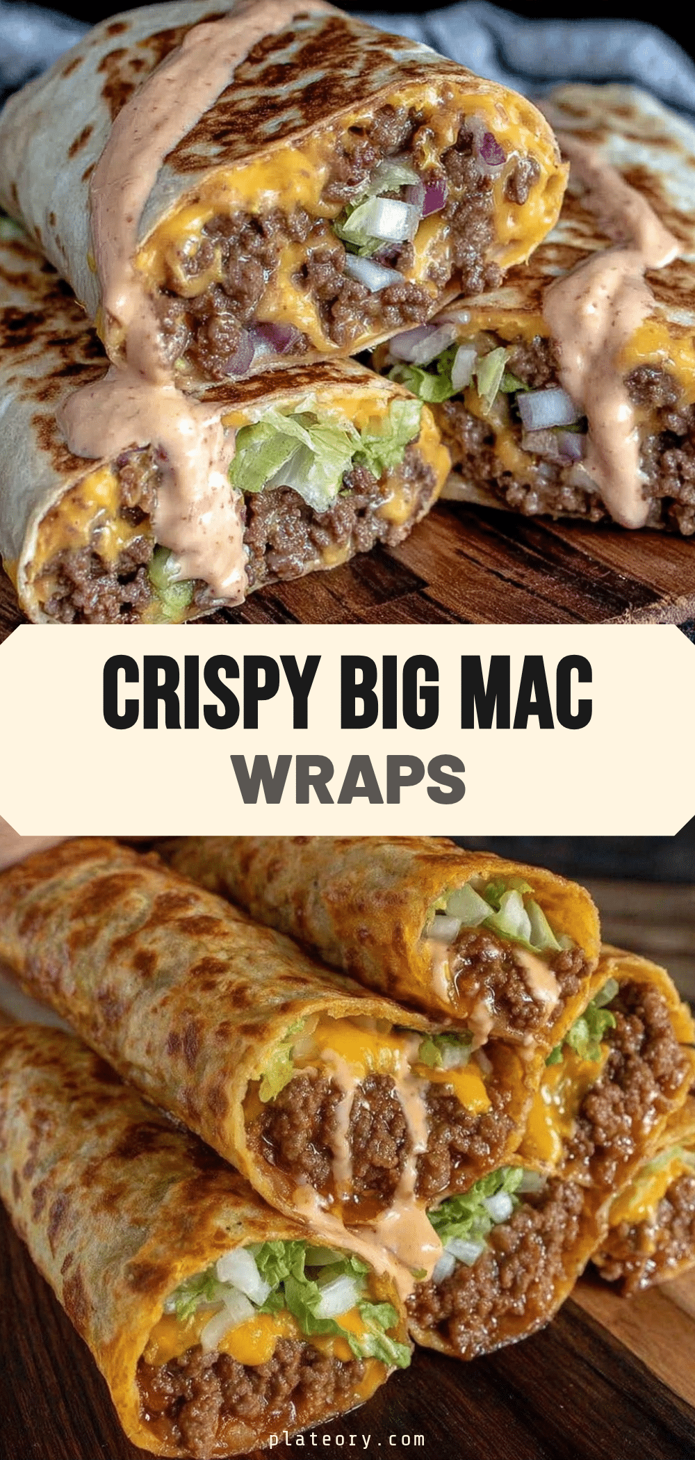 copycat Big Mac wraps recipe