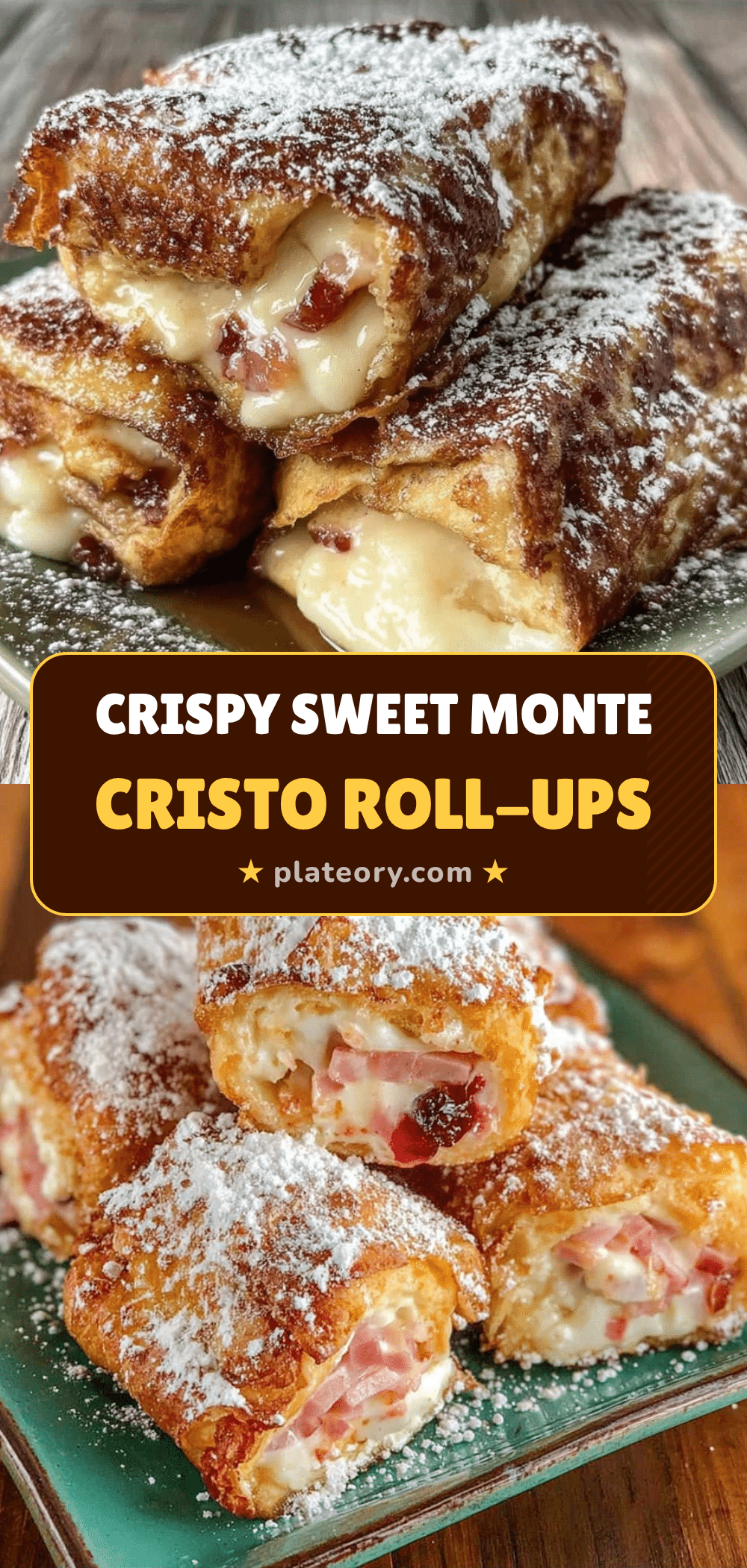 Crispy Monte Cristo Roll-Ups recipe