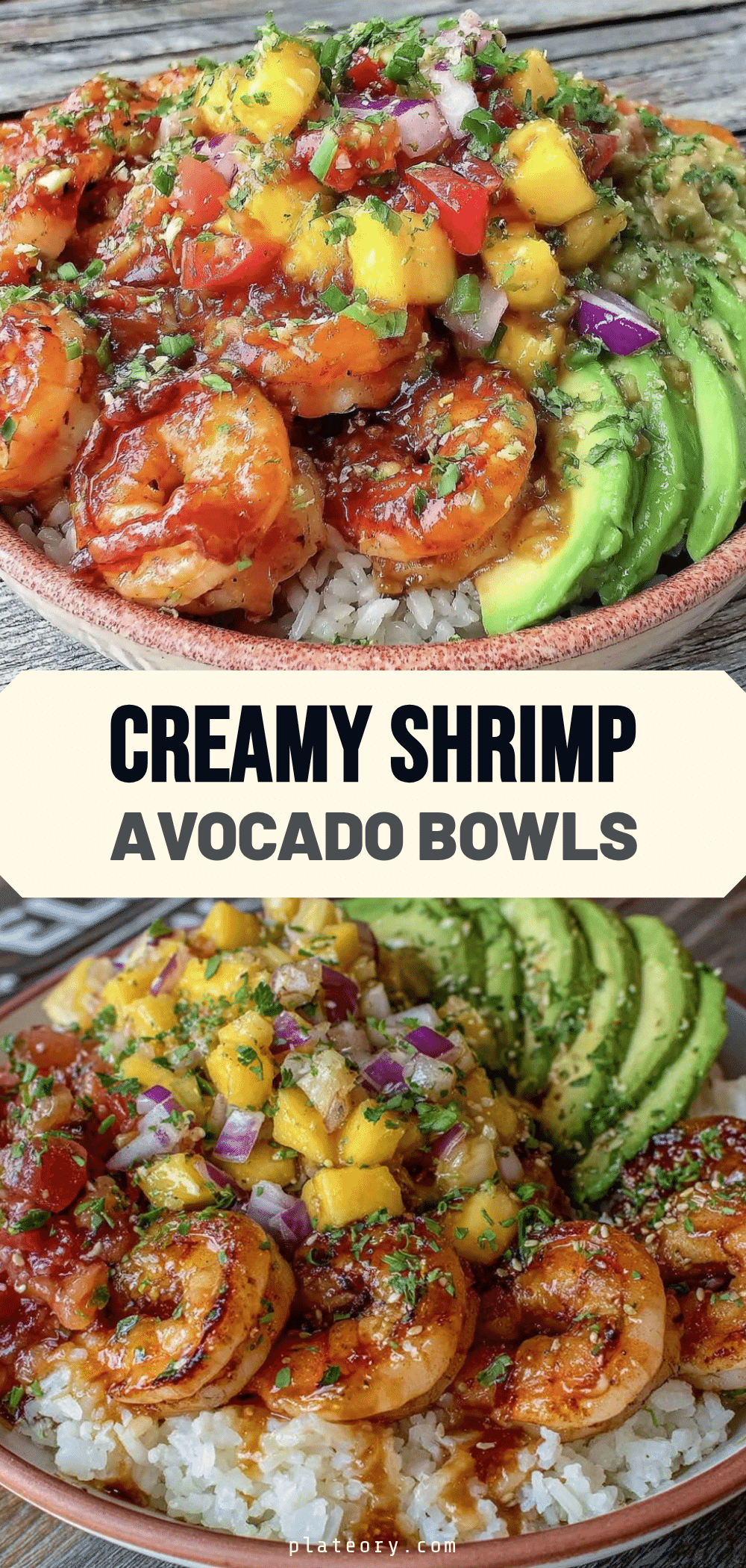 Juicy Shrimp Avocado Bowl recipe