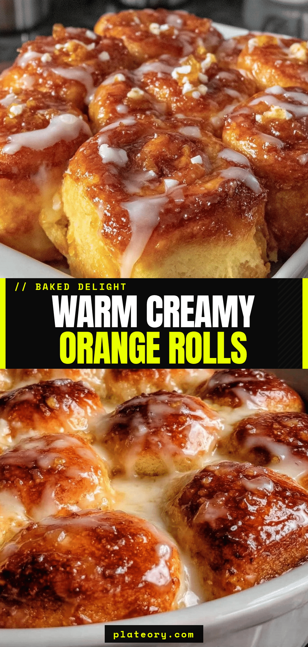 rich orange rolls with sour cream glaze recipe