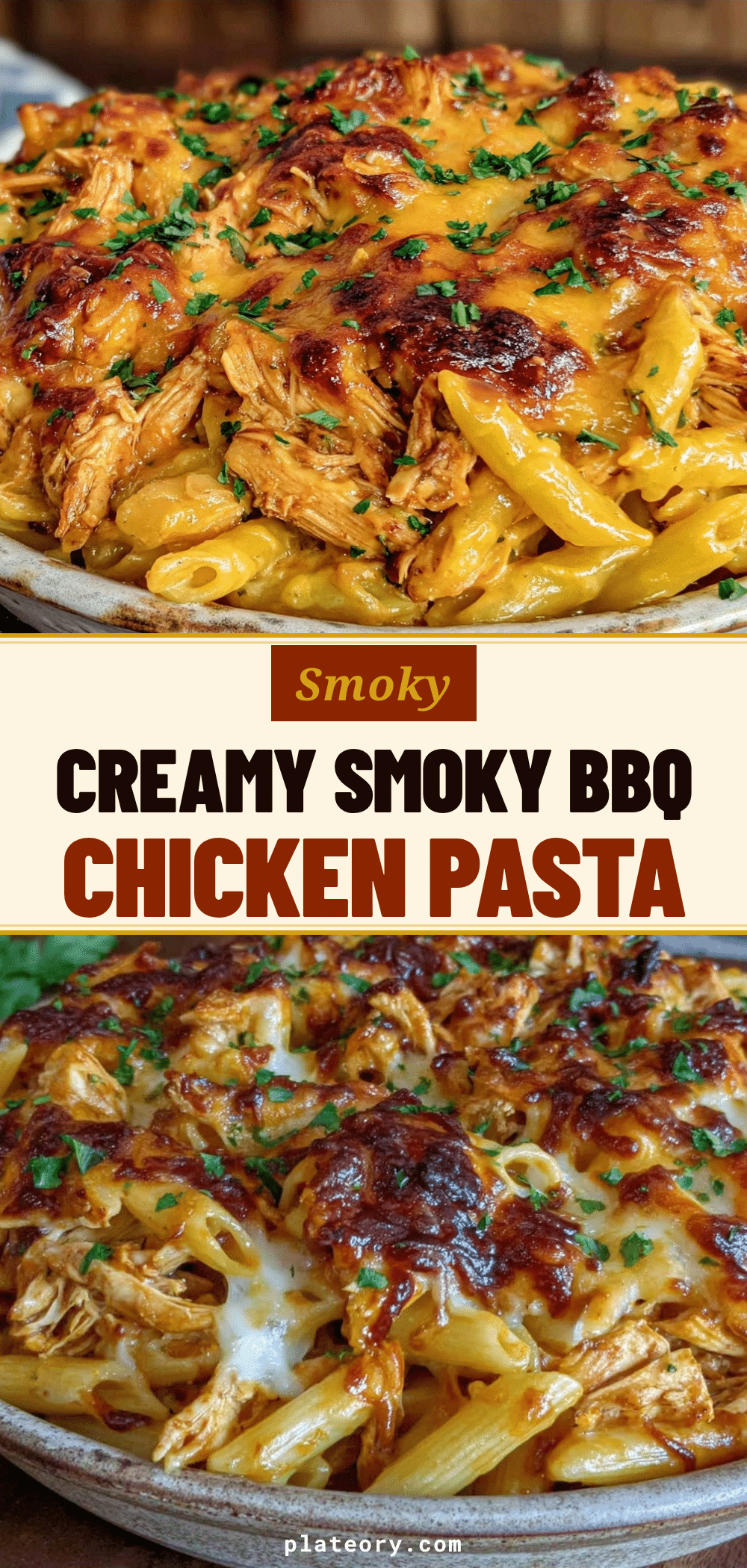 smoky BBQ chicken pasta bake recipe