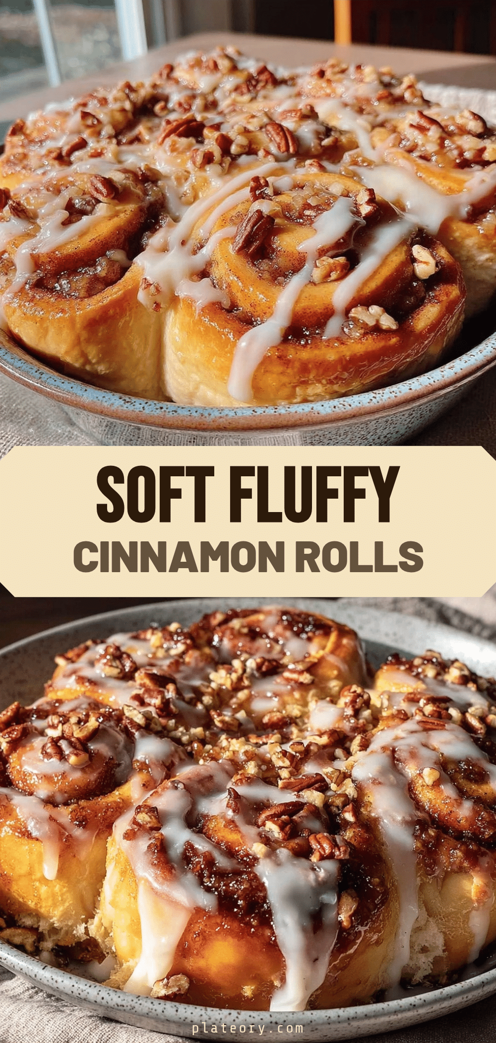 soft fluffy cinnamon rolls with blueberry recipe