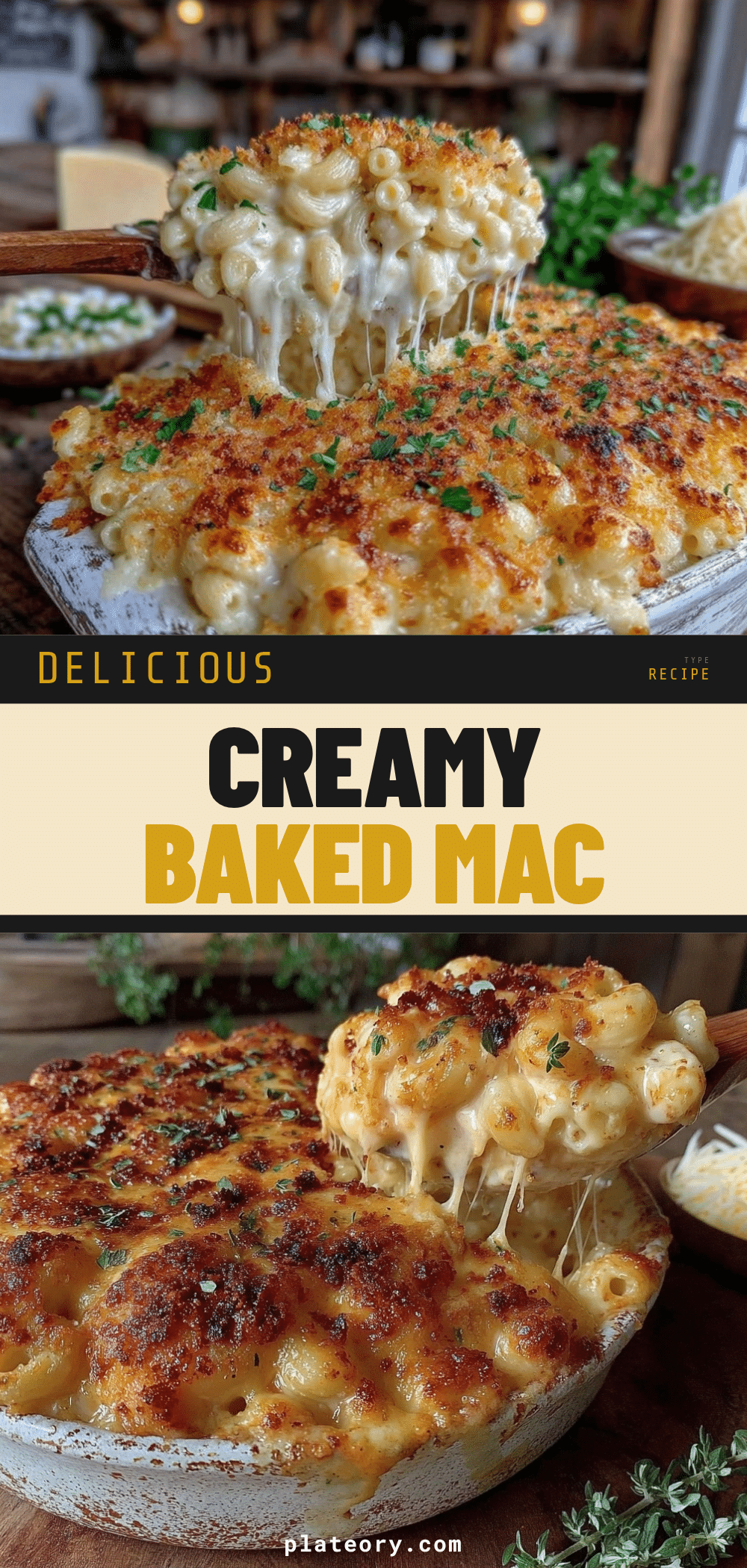 Southern Baked Mac & Cheese recipe